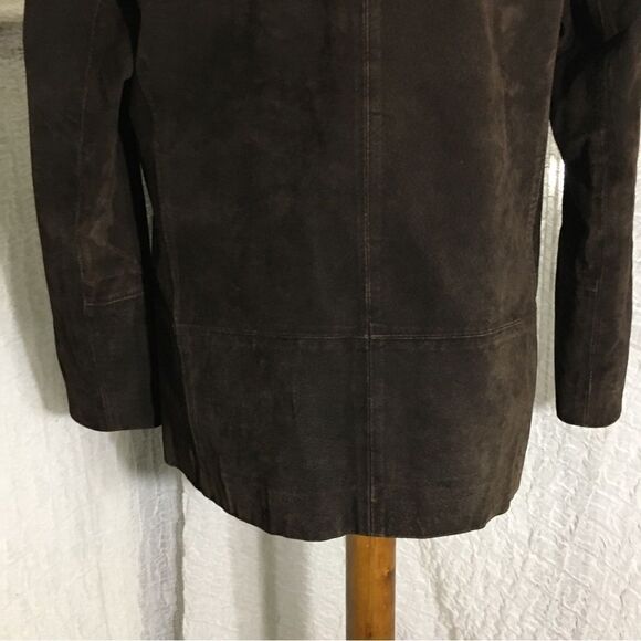 Savannah VTG 100% Leather Brown Jacket  Size 4P - Picture 9 of 14